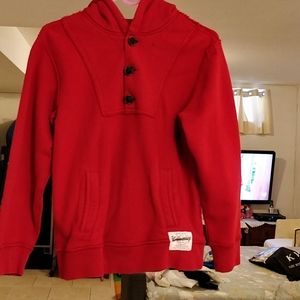 Red Hooded Boys Sweatshirt size 10-12